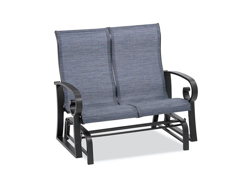 Solstitium Aluminium Patio Sling Loveseat Glider