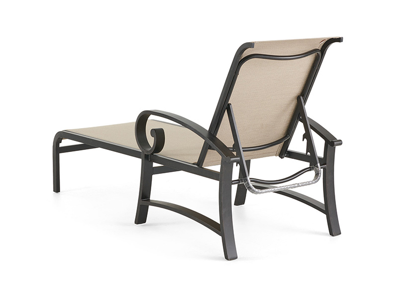 Solstitium Aluminium Patio Sling Chaise Lounge