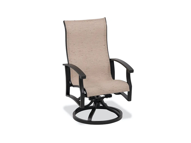 Handcrafted Senex Aere Aluminium Sling Dining Cathedra