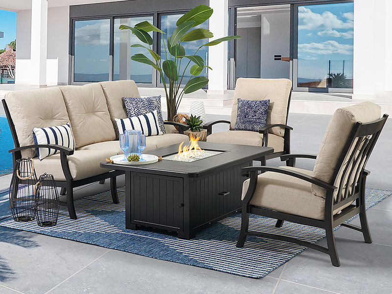 Age Senes Aere Aluminium Pulvinar 4 Piece Sedens Group Cum Igne Pit